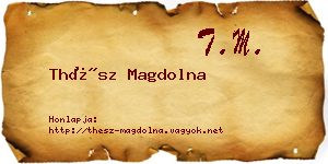 Thész Magdolna névjegykártya